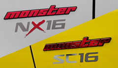 スイフトスポーツコンプリートカーNX16、SC16カーボン製エンブレムイメージ