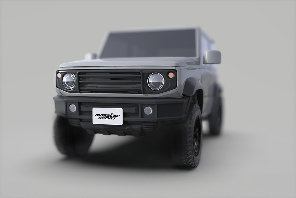 TOUGH フロントグリル TYPE-Ⅱ ジムニー [JB64W]/ジムニーシエラ [JB74W] MONSTER SPORT | モンスタースポーツ  | JB64 JB74 エクステリア ドレスアップ パーツ グリル