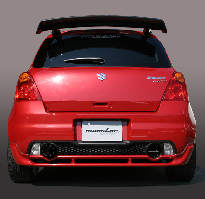 西日本産 MONSTER SPORT マッドフラップ/リヤ スイフトスポーツ(ZC31S 