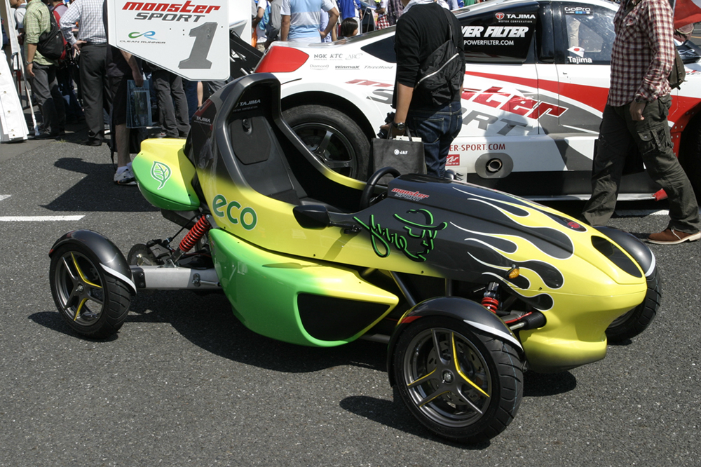 モータースポーツジャパン2010 フェスティバル in お台場  モンスター田嶋がパイクスピーク5連覇凱旋デモラン！