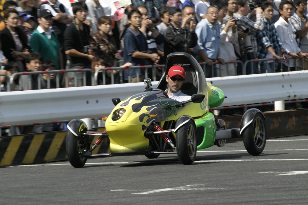 モータースポーツジャパン2010 フェスティバル in お台場  モンスター田嶋がパイクスピーク5連覇凱旋デモラン！